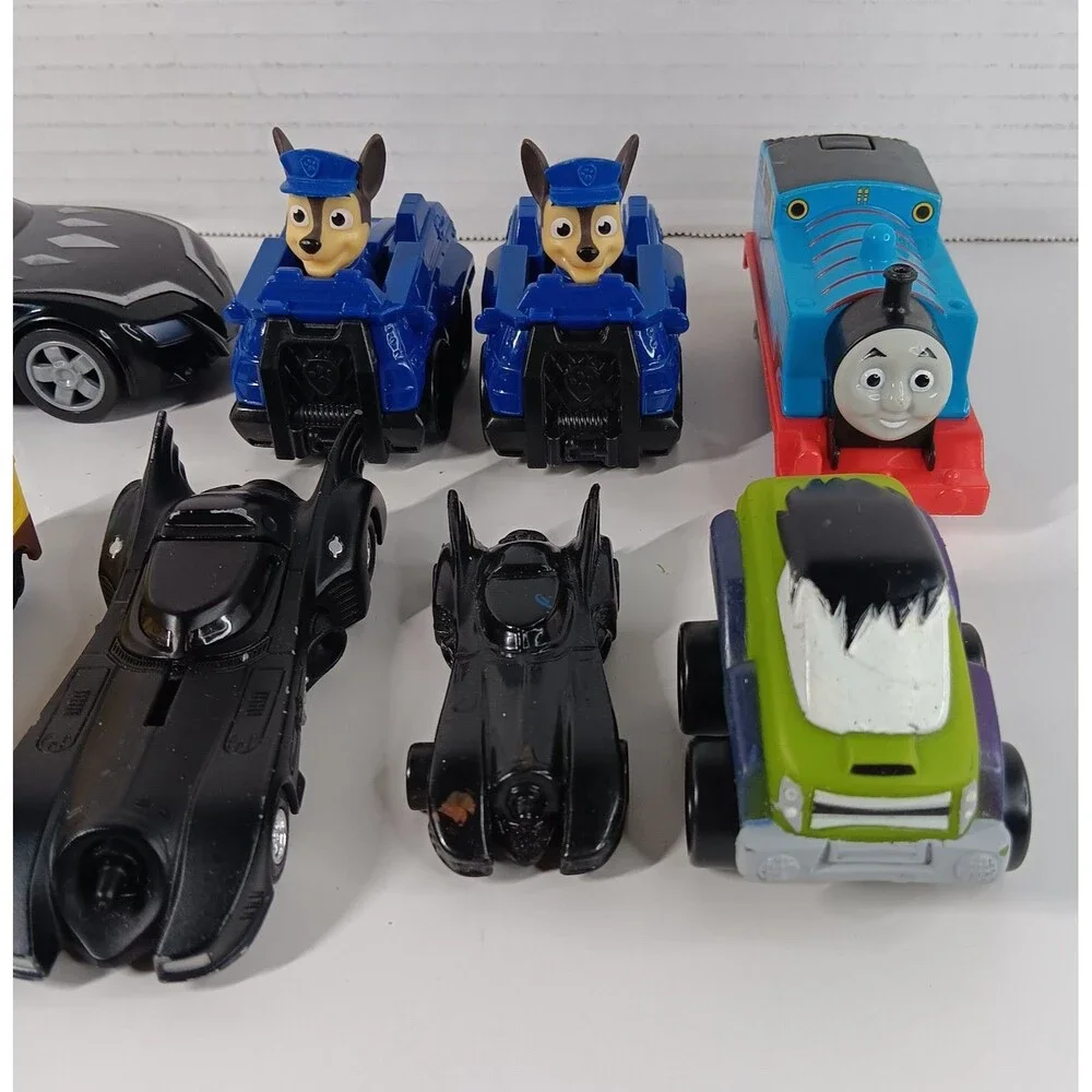 Character Hero Toy Car Lot Diecast Batmobile Chase Paw Patrol Black Panther Hulk